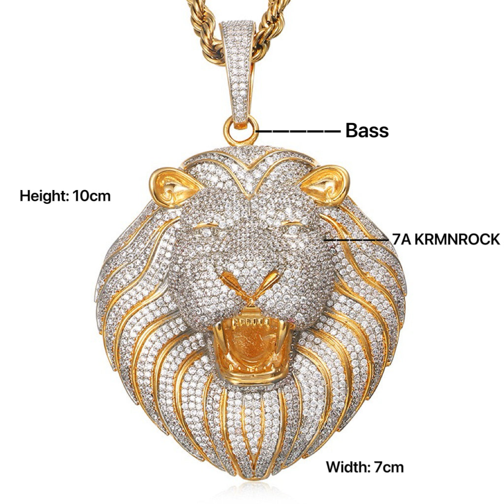 KRMN 7A “King’s Roar” XL Lion Head Pendant